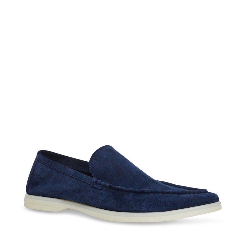 Loafers Steve Madden Larken Gamuza Hombre Azules | ES XY42E1